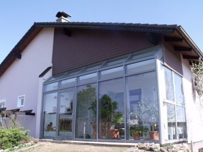 Aluwintergarten moderne Terrassenverbau ,Oberhauser
